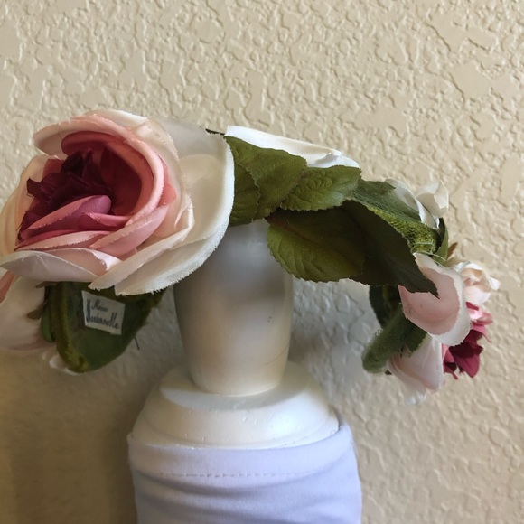 Vintage 1950’s Maison Mendessolle Floral and Net Half Hat - Picture 9 of 14